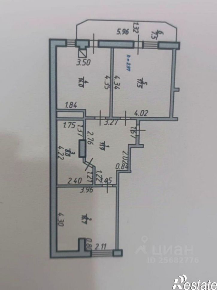 2-комн квартира ул Комсомольская, 65а,  д. 65а