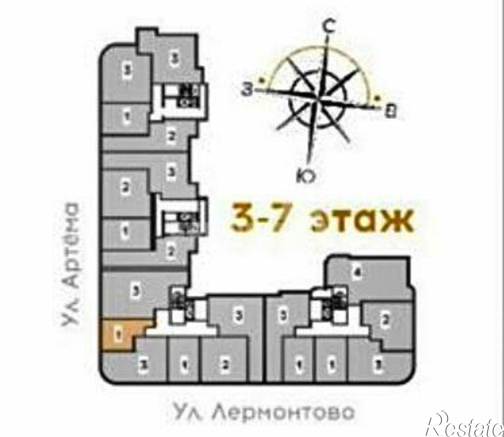 Купить квартиру за 8 750 000 рублей на улица Артёма, 41