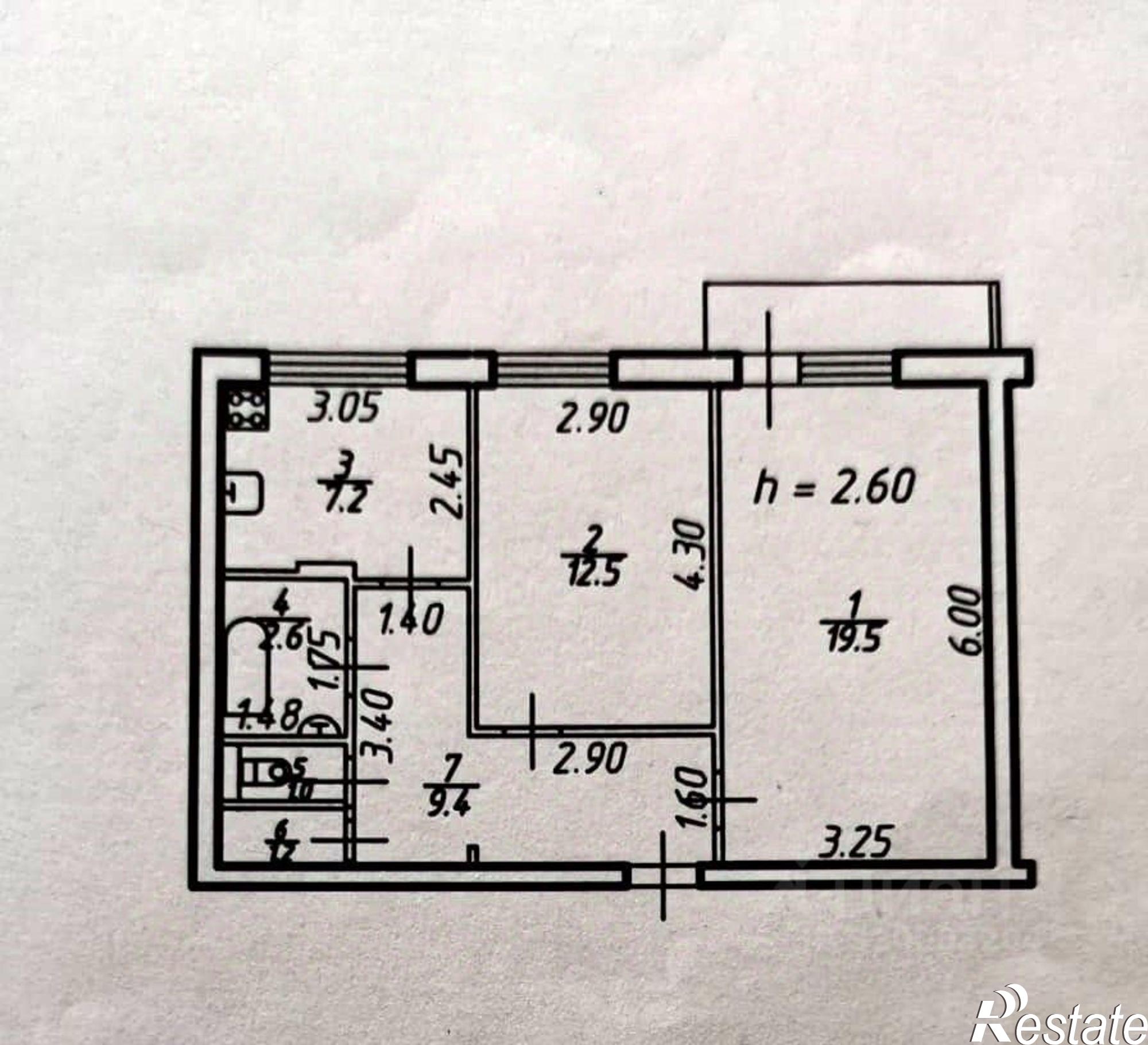 Купить квартиру за 5 400 000 рублей на проспект Ворошилова, 7/1