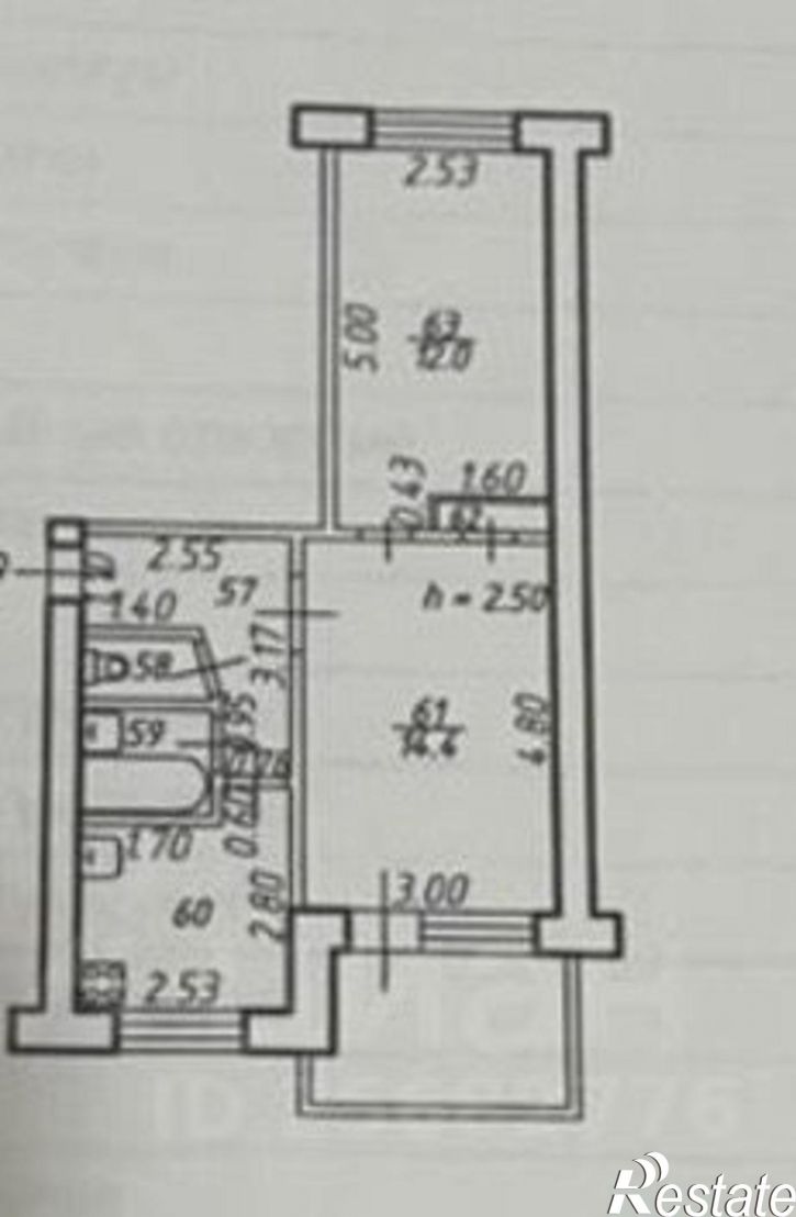 2-комн квартира улица Мира, 280/1,  д. 280/1
