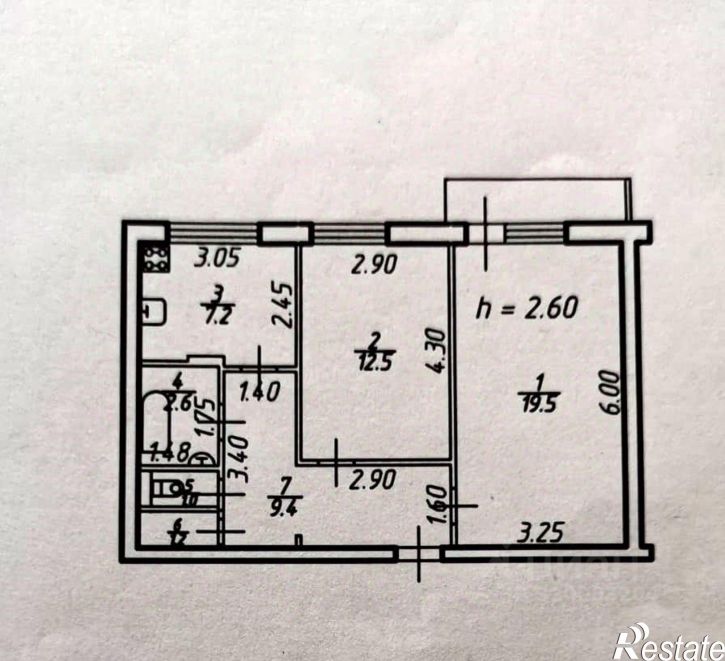 2-комн квартира проспект Ворошилова, 7/1,  д. 7/1