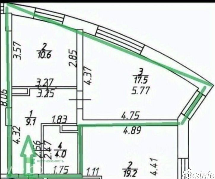 1-комн квартира улица Доваторцев, 77 к2,  д. 77 к2