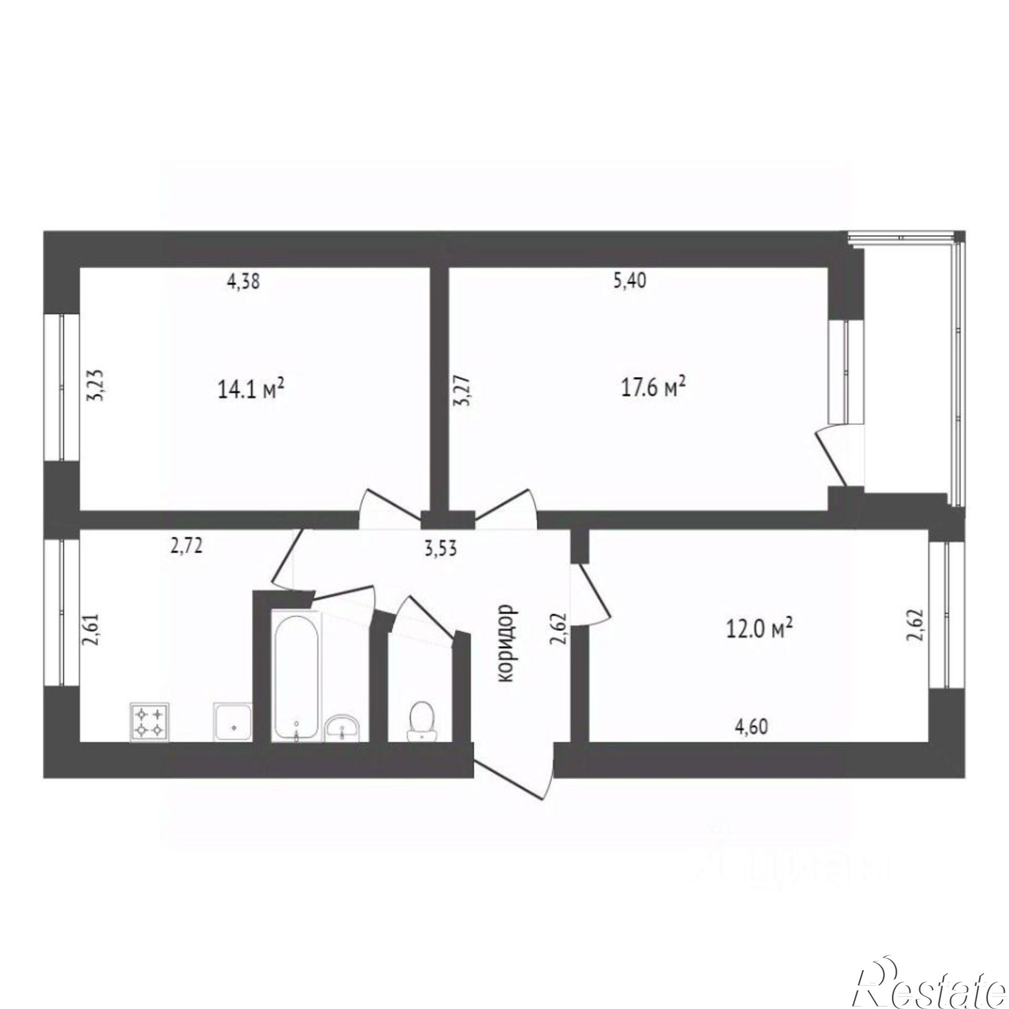 Купить квартиру за 4 999 000 рублей на улица Лермонтова, 235