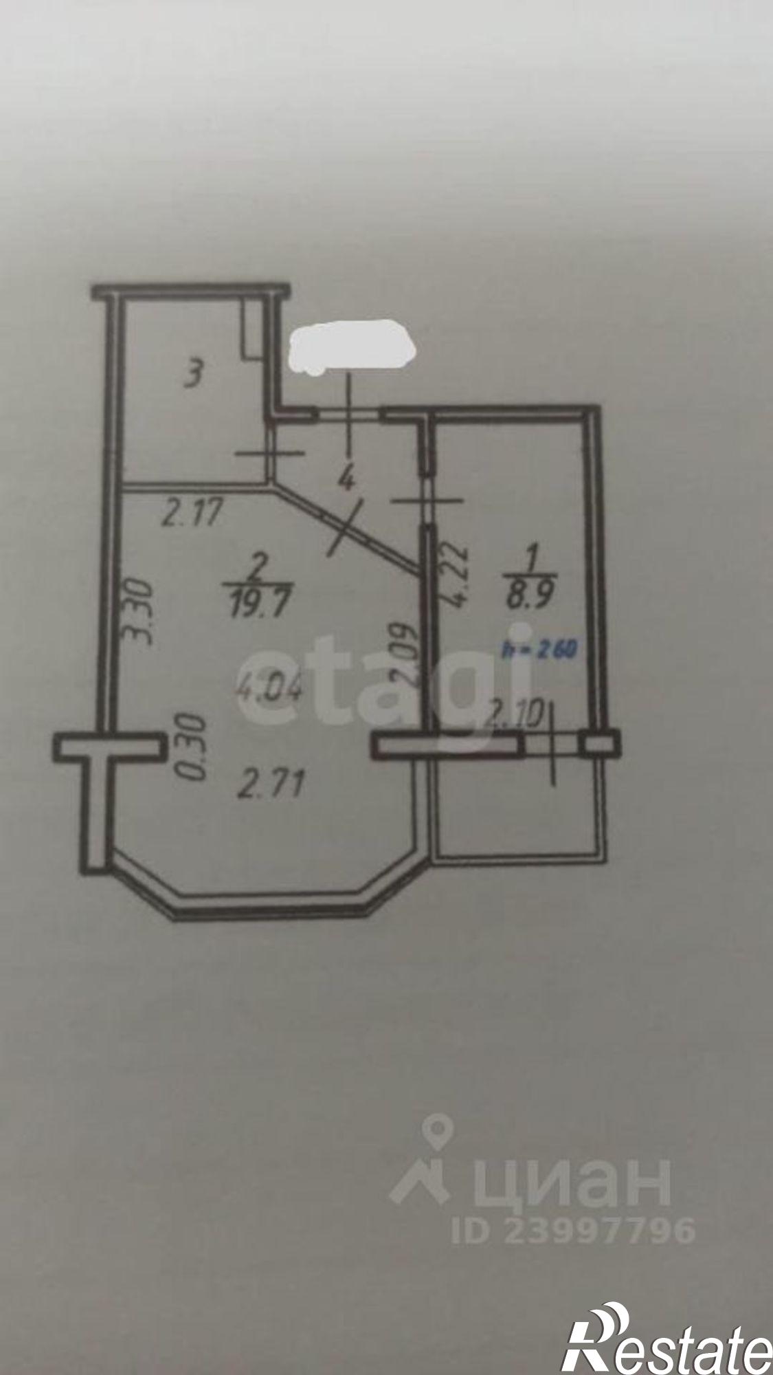 Купить квартиру за 3 600 000 рублей на проспект Кулакова, 49/4
