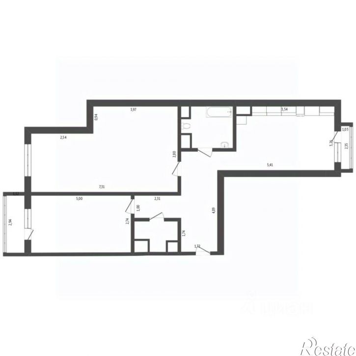 2-комн квартира улица Пушкина, 65В,  д. 65В