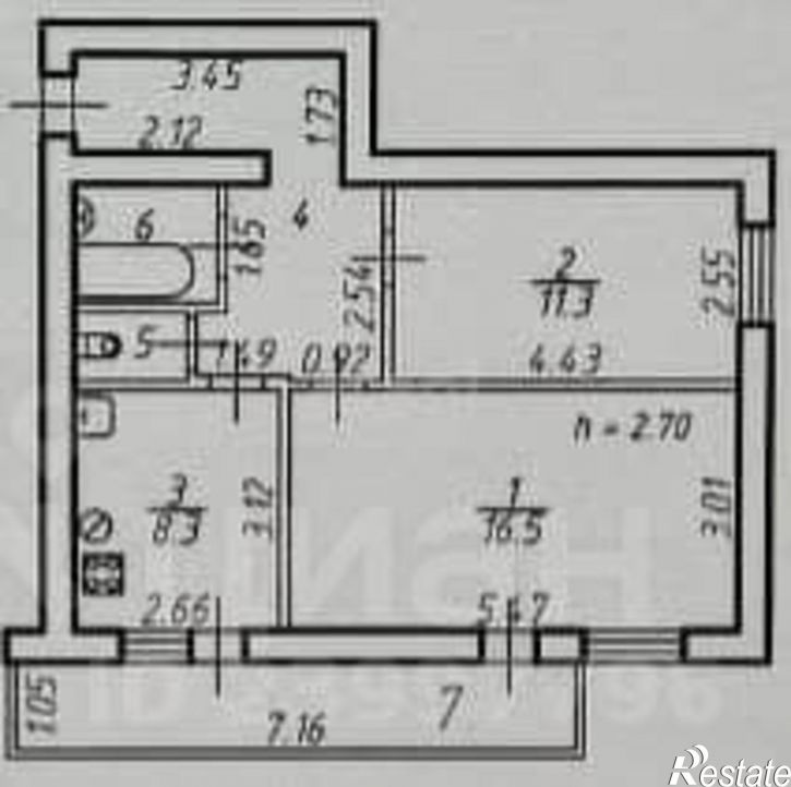 2-комн квартира улица 45-я Параллель, 20,  д. 20