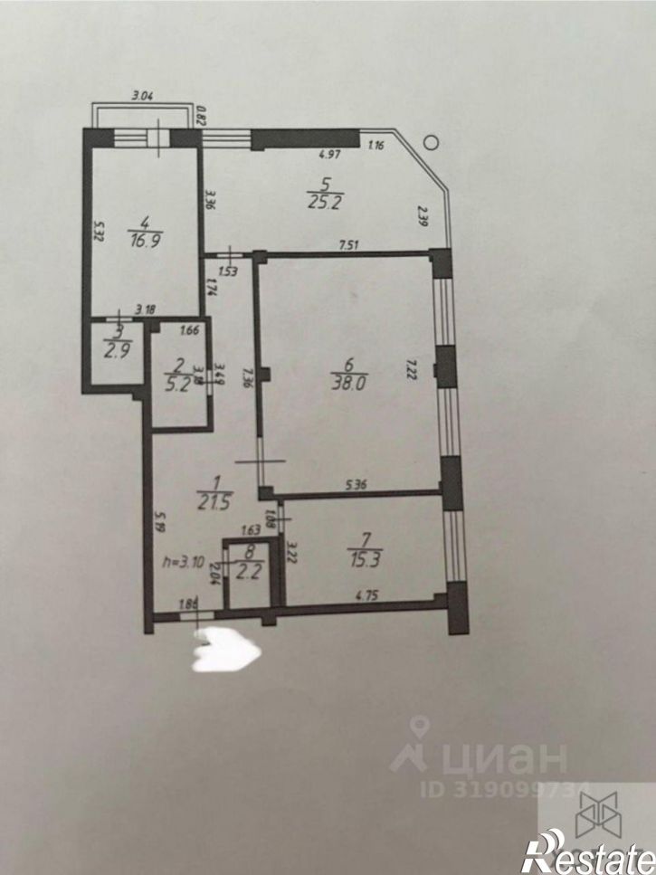 3-комн квартира улица Маршала Жукова, 2,  д. 2