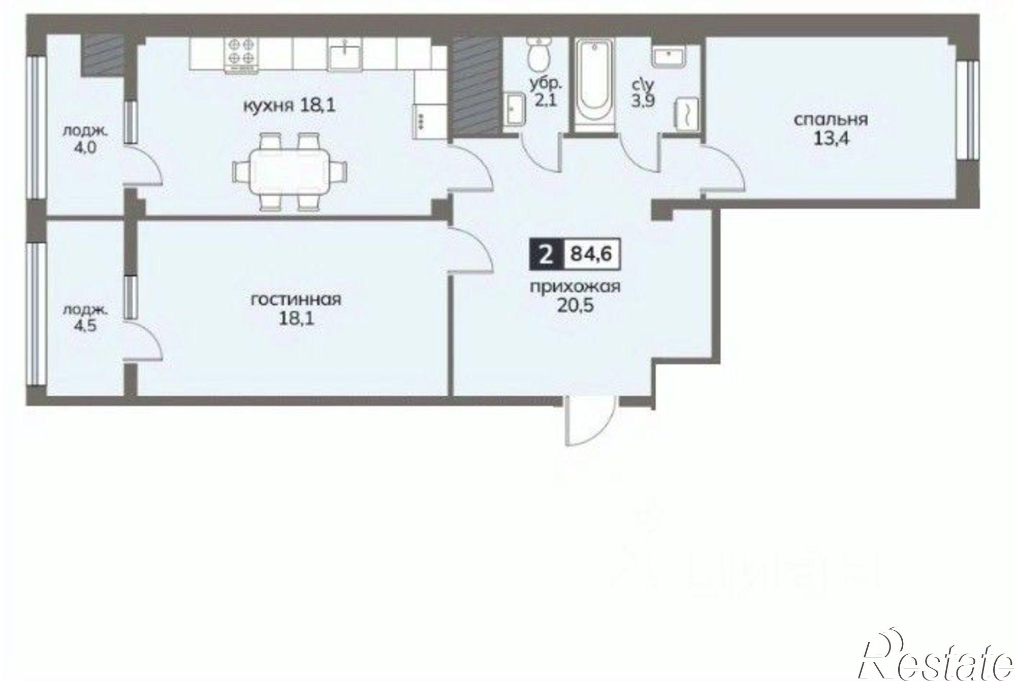 Купить квартиру за 9 306 000 рублей на ул Серова, 468/3