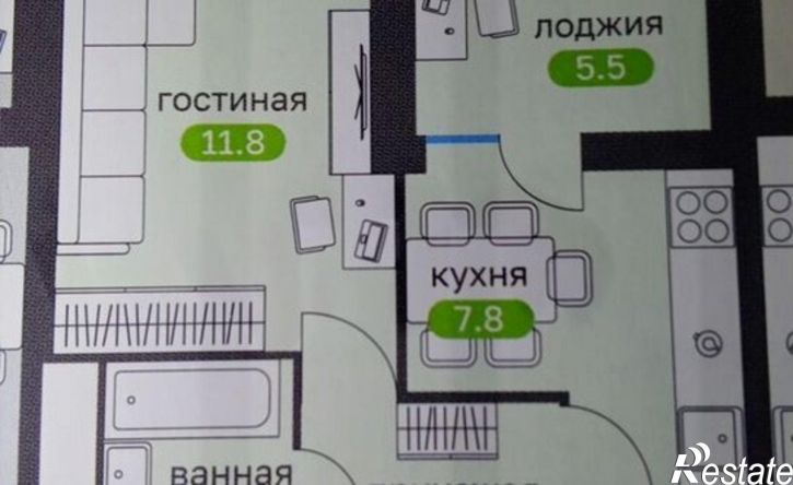 1-комн квартира ул 45 Параллель, 48,  д. 48