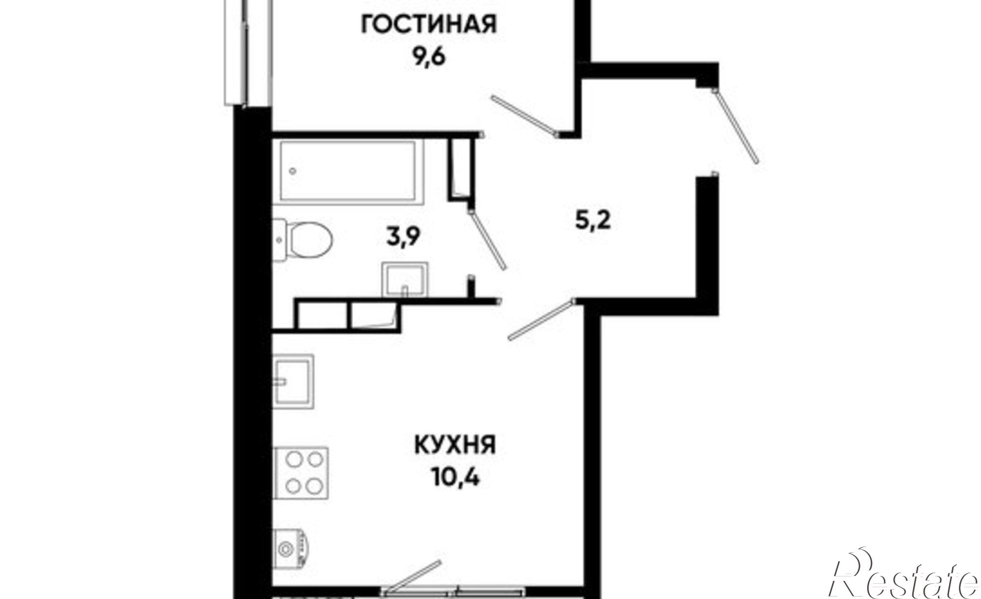 Купить квартиру за 3 760 500 рублей на Российский пр-кт, 16