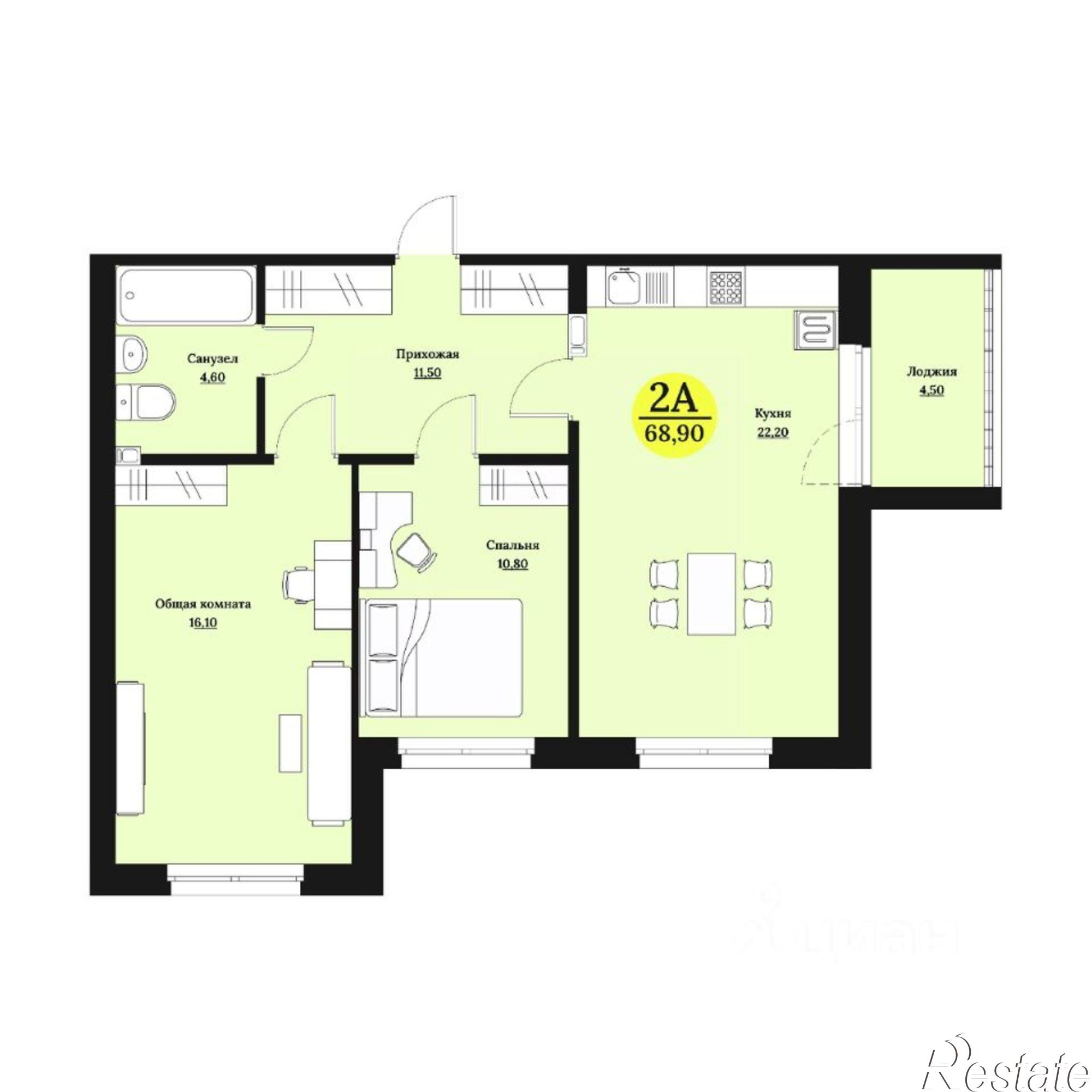 Купить квартиру за 8 164 650 рублей на Лесная улица, 151Г