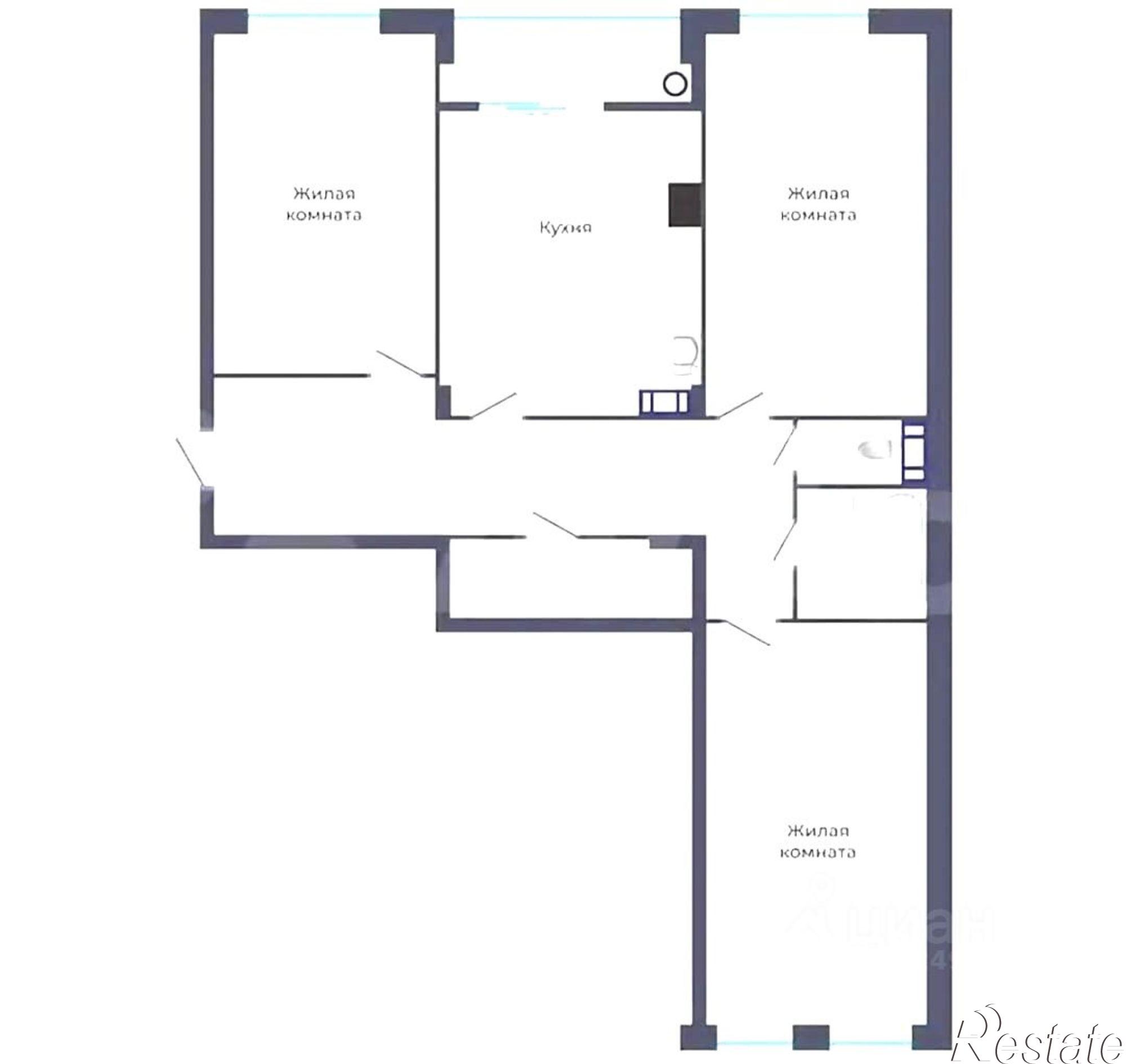 Купить квартиру за 12 500 000 рублей на улица Рогожникова, 19/4