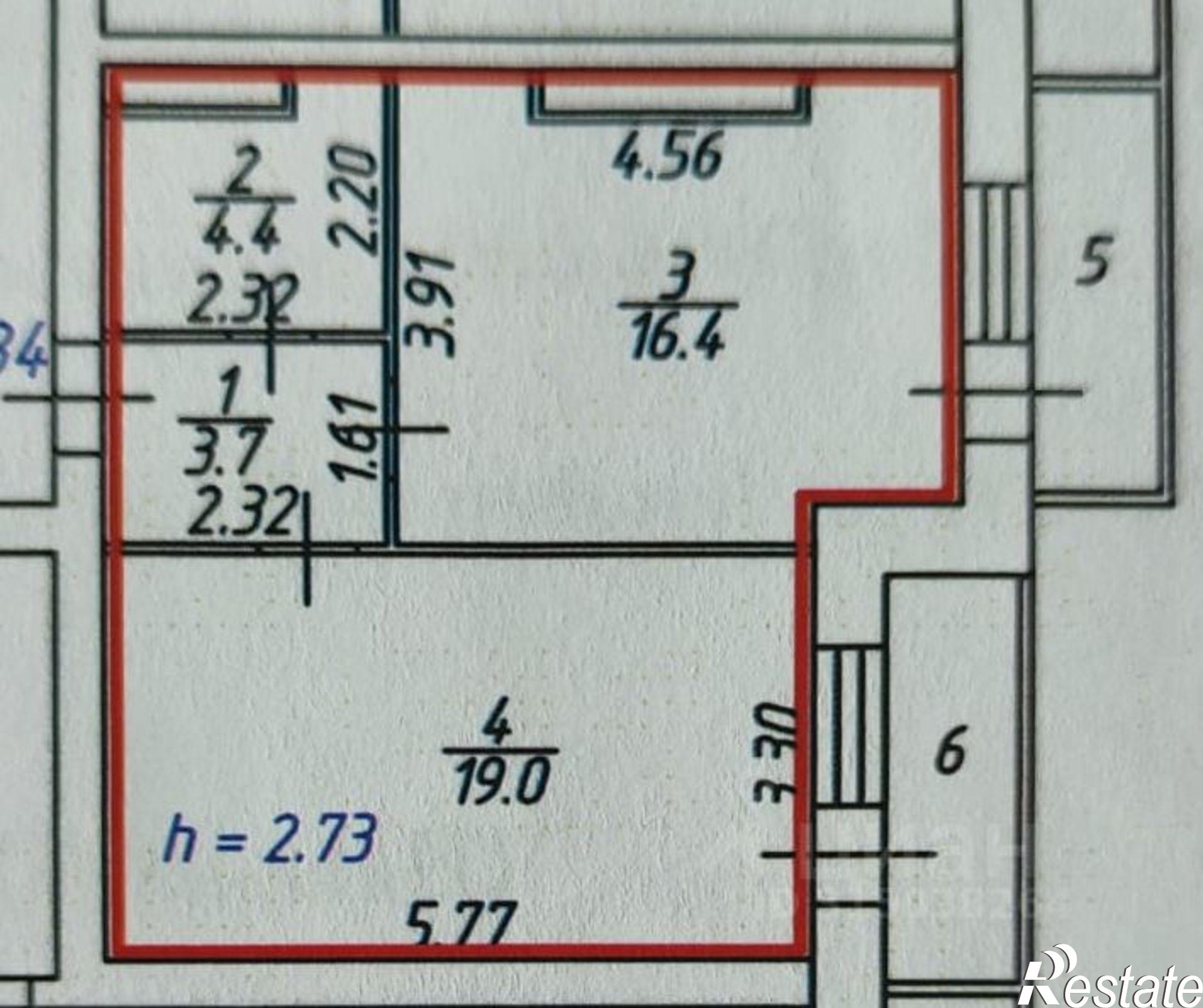 Купить квартиру за 3 600 000 рублей на улица Доваторцев, 86/2