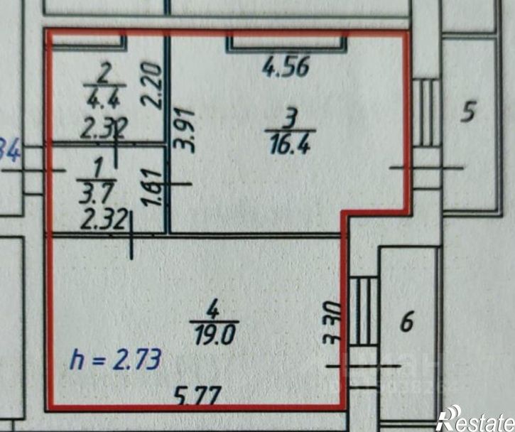1-комн квартира улица Доваторцев, 86/2,  д. 86/2
