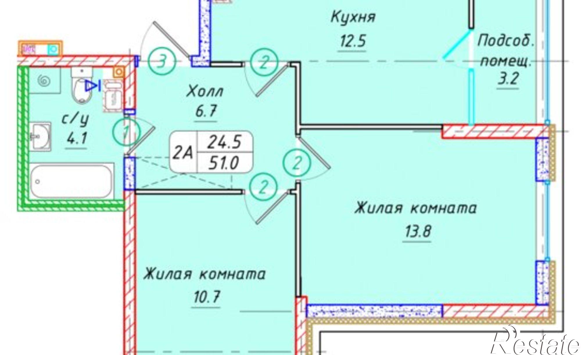 Купить квартиру за 5 967 000 рублей на улица Западный Обход, 50А