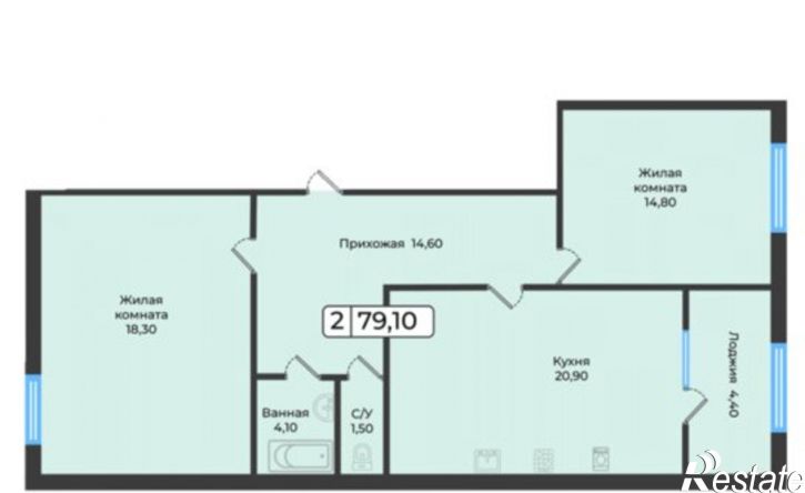 2-комн квартира в новом доме ул Рогожникова, 21,  д. 21