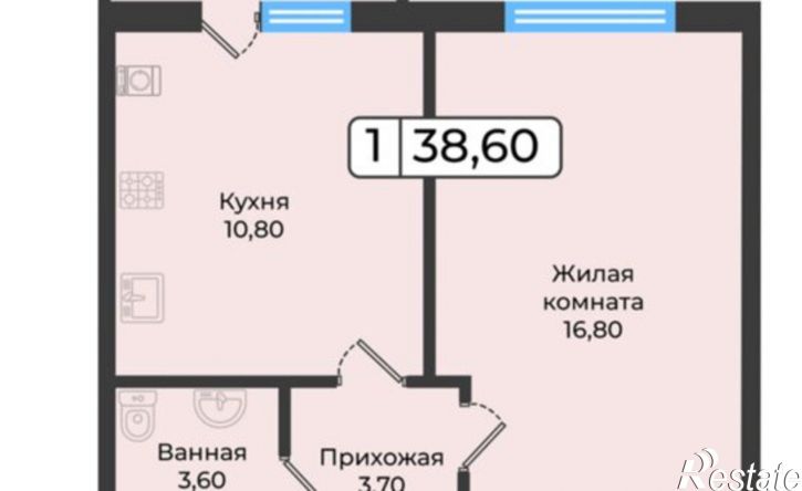 1-комн квартира в новом доме ул Рогожникова, 21,  д. 21