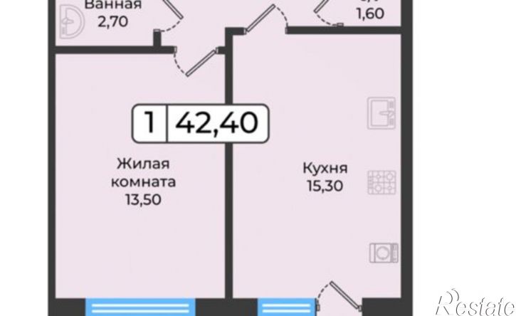 1-комн квартира в новом доме ул Рогожникова, 21,  д. 21