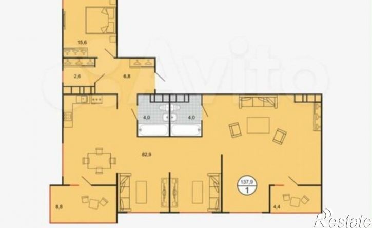 1-комн квартира Биологическая улица, 18Д,  д. 18Д