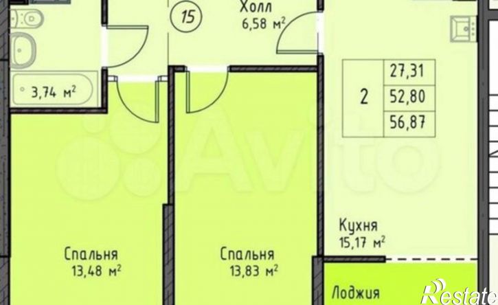 2-комн квартира ул Биологическая, 18д,  д. 18д