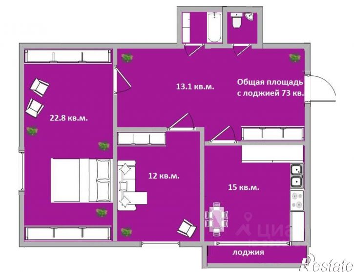 2-комн квартира переулок Буйнакского, 2З,  д. 2З