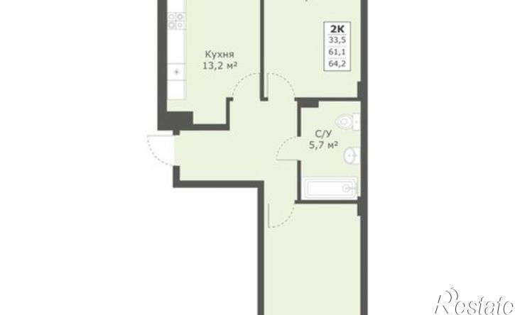 2-комн квартира в новом доме 3 Юго-Западный пр-д, 8 2,  д. 8 2,  к. 2