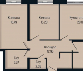 3-комн, 90 кв м, этаж 20/25 улица Мира, 429