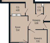 3-комн, 83 кв м, этаж 19/25 улица Мира, 429