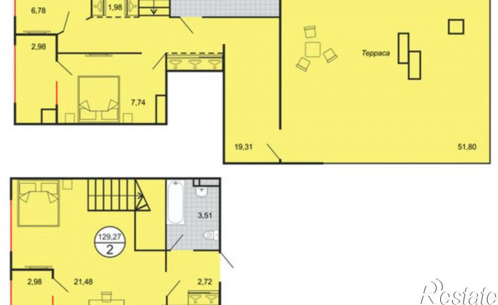 2-комн квартира в новом доме Бакинская улица, 8,  д. 8