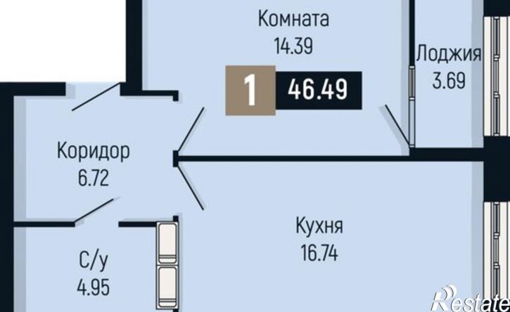 1-комн квартира в новом доме ул Мира, 429,  д. 429