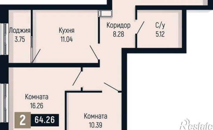 2-комн квартира в новом доме улица Мира, 429,  д. 429