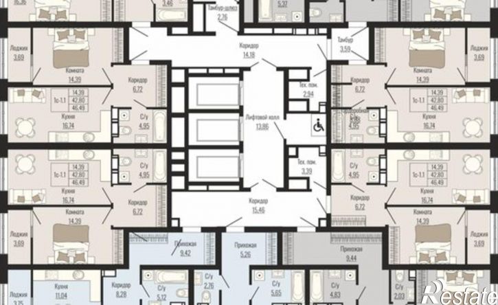 3-комн квартира в новом доме улица Мира, 429,  д. 429