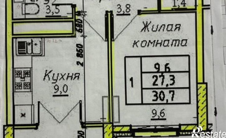 1-комн квартира Тюльпановая улица, 12,  д. 12