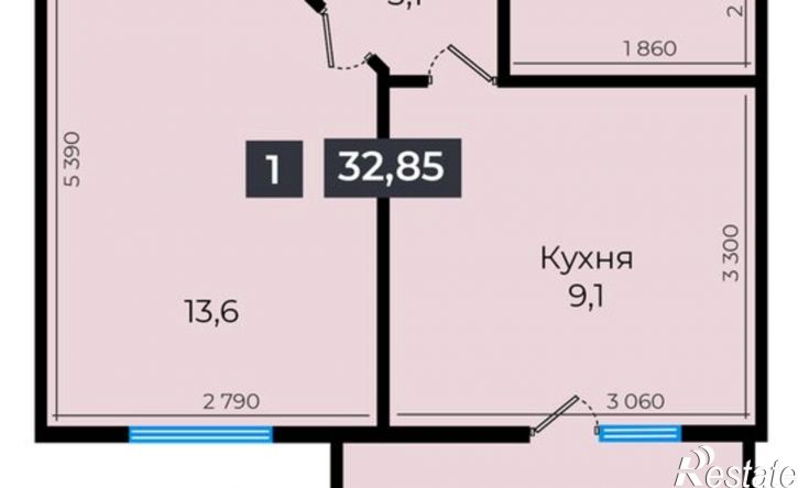 1-комн квартира в новом доме улица Южный Обход, 53В,  д. 53В