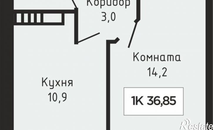 1-комн квартира в новом доме улица Южный Обход, 53Б,  д. 53Б