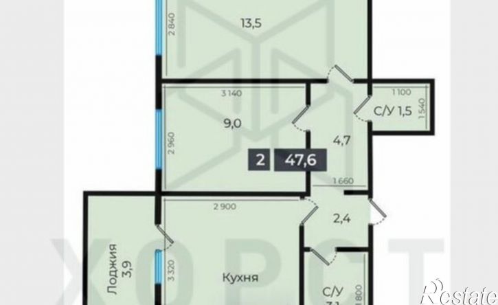 2-комн квартира в новом доме улица Южный Обход, 53В,  д. 53В
