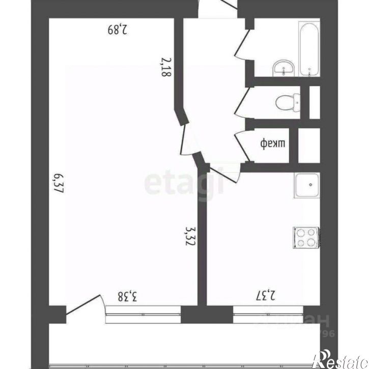 1-комн квартира ул Чехова, 55/1,  д. 55/1