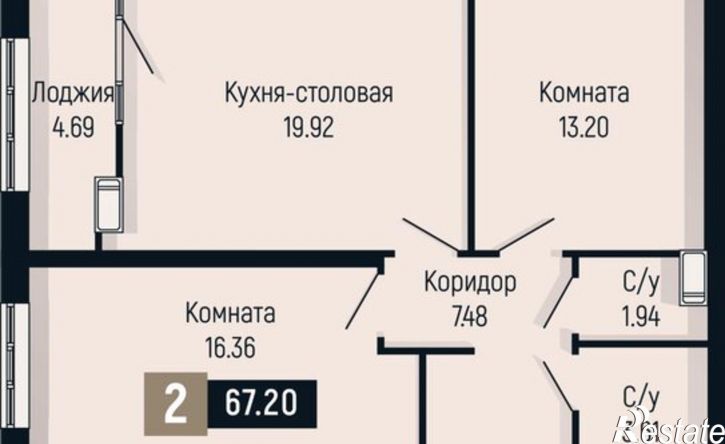 2-комн квартира в новом доме ул Мира, 429,  д. 429
