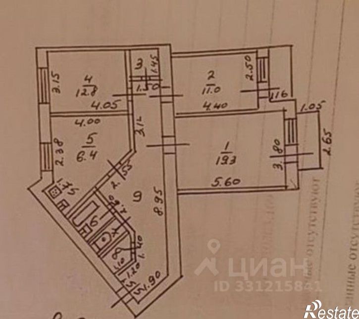 3-комн квартира пер Шеболдаева, 4,  д. 4