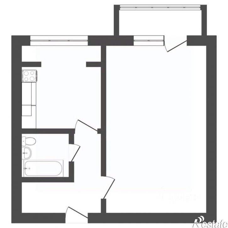 1-комн квартира ул Тухачевского, 25/2,  д. 25/2