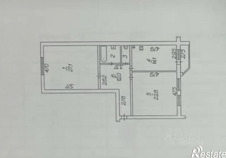 2-комн квартира улица 45-я Параллель, 2,  д. 2