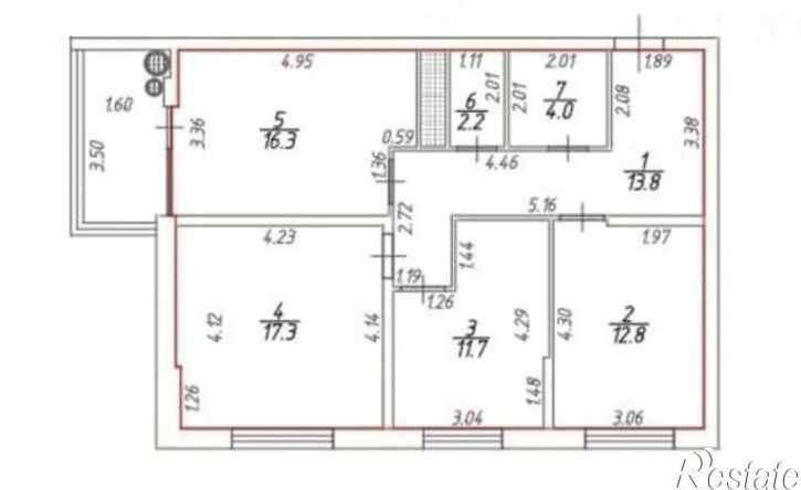 3-комн квартира ул Гражданская, 1д,  д. 1д