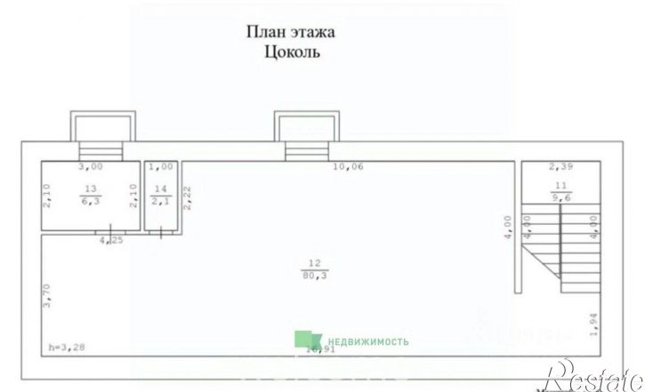 Торговое помещение ул Бруснева, 10Б,  д. 10Б