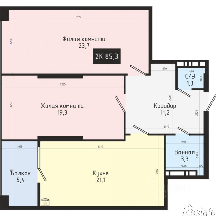 2-комн квартира в новом доме ул Доваторцев, 44/2,  д. 44/2