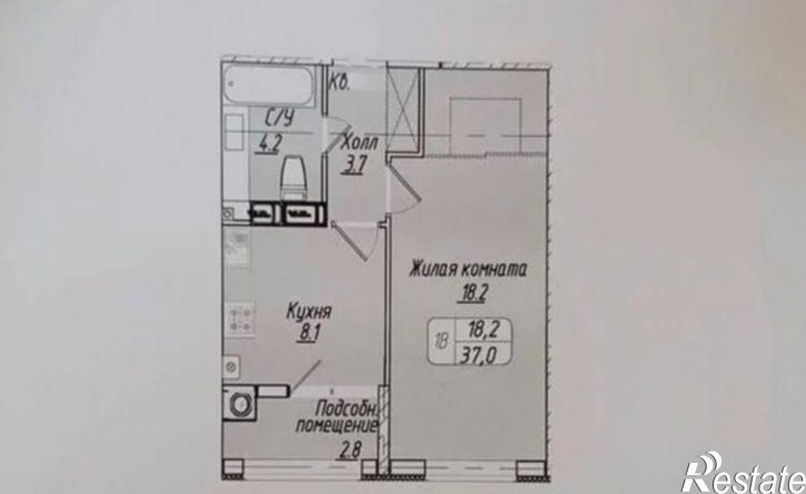 1-комн квартира в новом доме Зеленый пер, 18,  д. 18