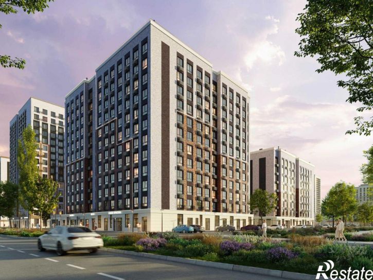 1-комн квартира в новом доме улица Андрея Голуба, 12к14