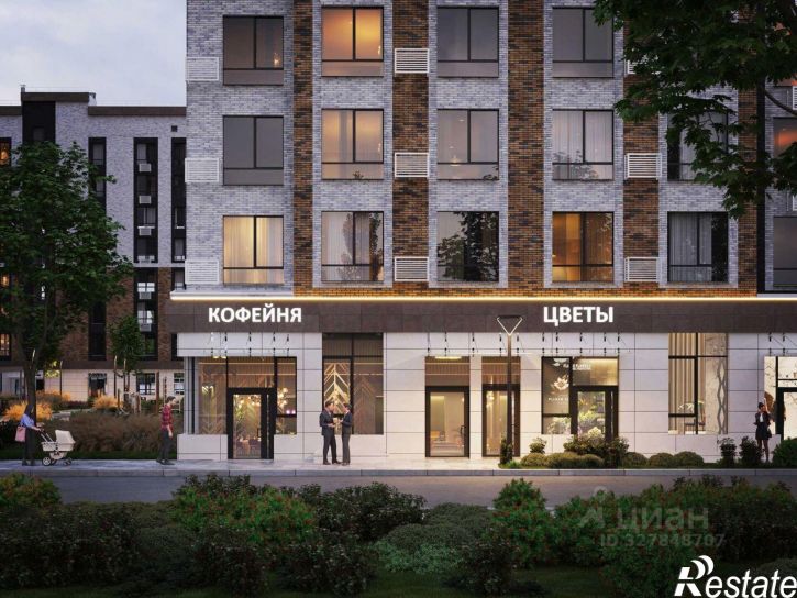 1-комн квартира в новом доме улица Андрея Голуба, 12к11