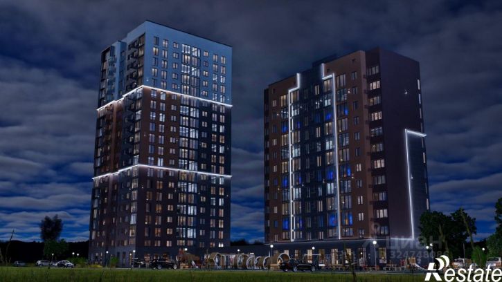 1-комн квартира в новом доме улица Андрея Голуба, 11Б