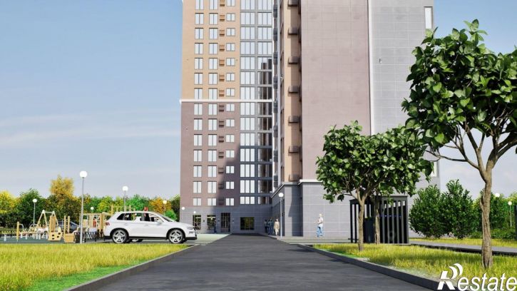 1-комн квартира в новом доме улица Андрея Голуба, 11Б