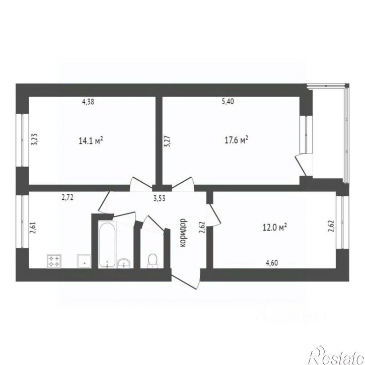 3-комн квартира ул Лермонтова, 235,  д. 235